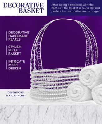 9 Piece Home Spa Lavender Coconut Body Care Gift Set