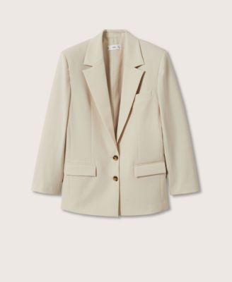mango structured wool blazer