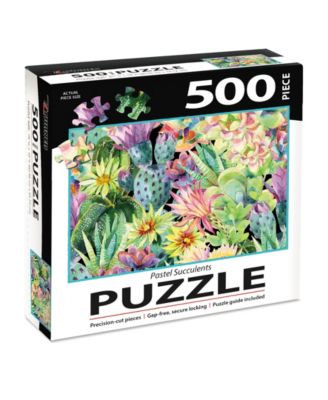 Closeout! Pastel Succulents 500 pc Puzzle