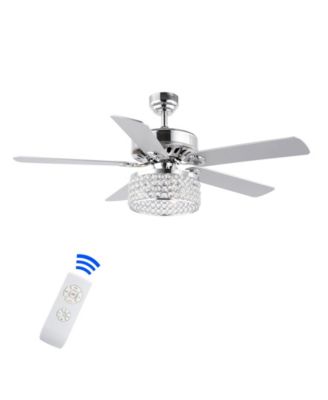 Kristie 3-Light Modern Glam Drum LED Ceiling Fan with Remote