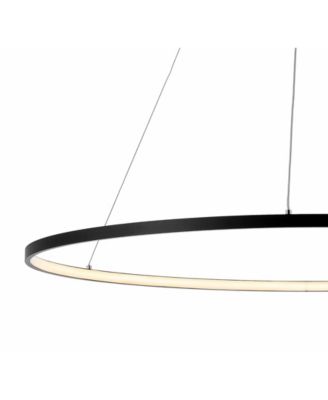 Circulo Round Modern Contemporary LED Integrated Chandelier