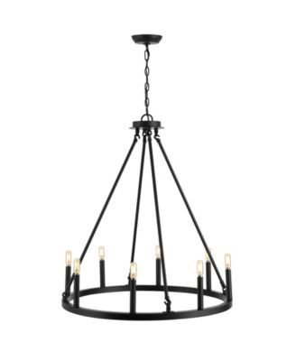 Oberto Ring 8-Light Rustic Farmhouse LED Chandelier