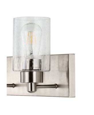 Irving 3-Light Seeded Modern Contemporary LED Vanity Light