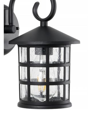 Cadiz 1-Light Cottage Rustic Scrolled Lantern LED Outdoor Lantern, Set of 2
