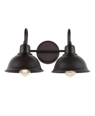 Frisco 2-Light Farmhouse Industrial LED Vanity