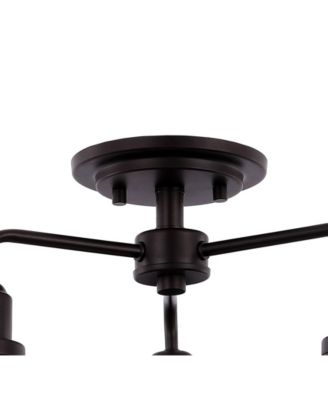 Calvin 3-Light Iron Industrial LED Pendant