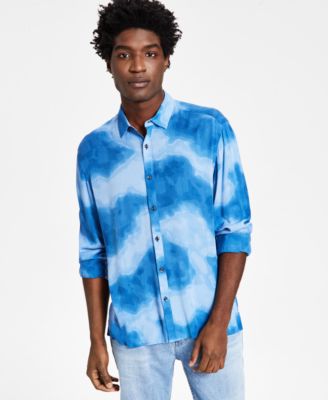 INC International Concepts - Men's Regular-Fit Abstract-Print Shirt