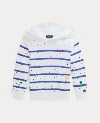 polo paint splatter hoodie