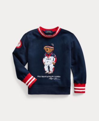 폴로 랄프로렌 남아용 스웻셔츠 Polo Ralph Lauren Little Boys Team USA Polo Bear Sweatshirt,French Navy Multi