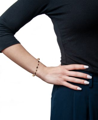 Amethyst (5 ct. t.w.) & Diamond (1/10 ct. t.w.) Halo Link Bracelet in 14k Rose Gold-Plated Sterling Silver (Also in Citrine & Rhodolite Garnet)