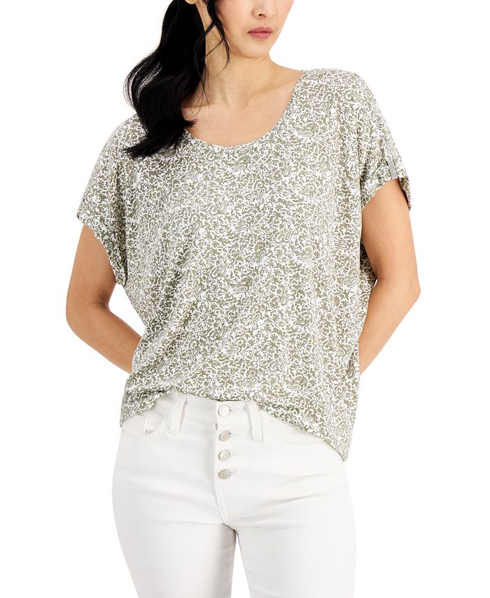 INC International Concepts Women's Embellished TShirt, Created for