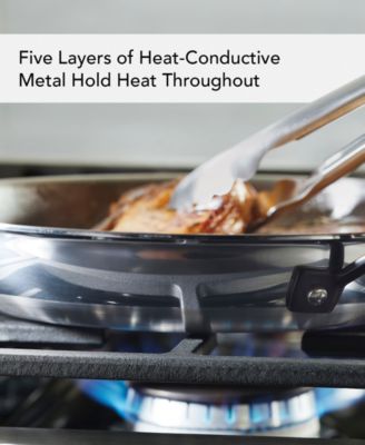 5-Ply Clad Stainless Steel 2 Piece Induction Frying Pan Set