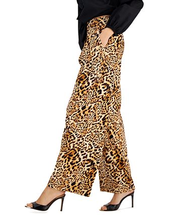 Cheetah-Print Wide-Leg Pants, Created for Macy's