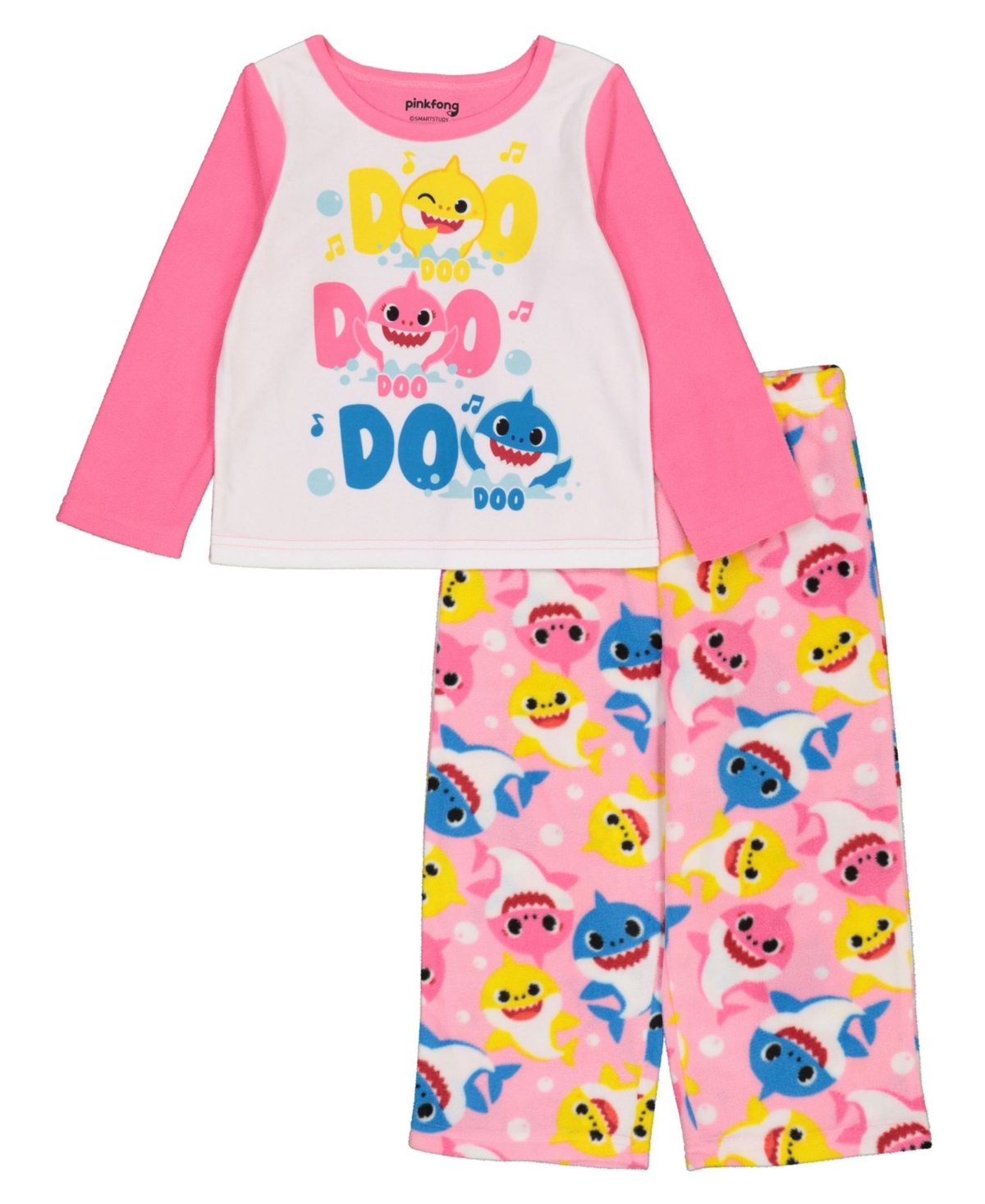 Baby Shark Toddler Girls Pajamas, 2 Piece Set In Assorted ModeSens