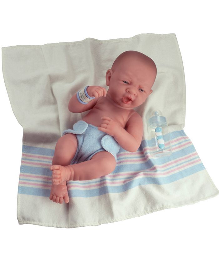 JC TOYS La Newborn First Yawn 14" Real Boy Baby Doll Macy's