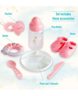 Berenguer Boutique 15" African American Baby Gift Set, 11 Pieces