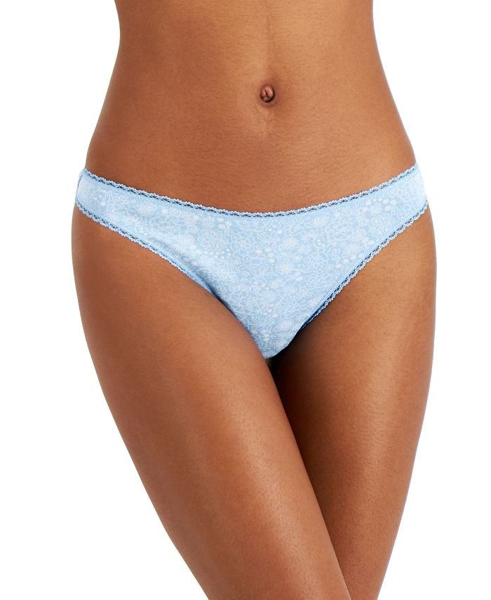 Charter Club Women's Cotton Thong Underwear, Created for Macy's Macy's