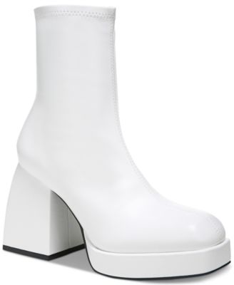 macy's white ankle boots