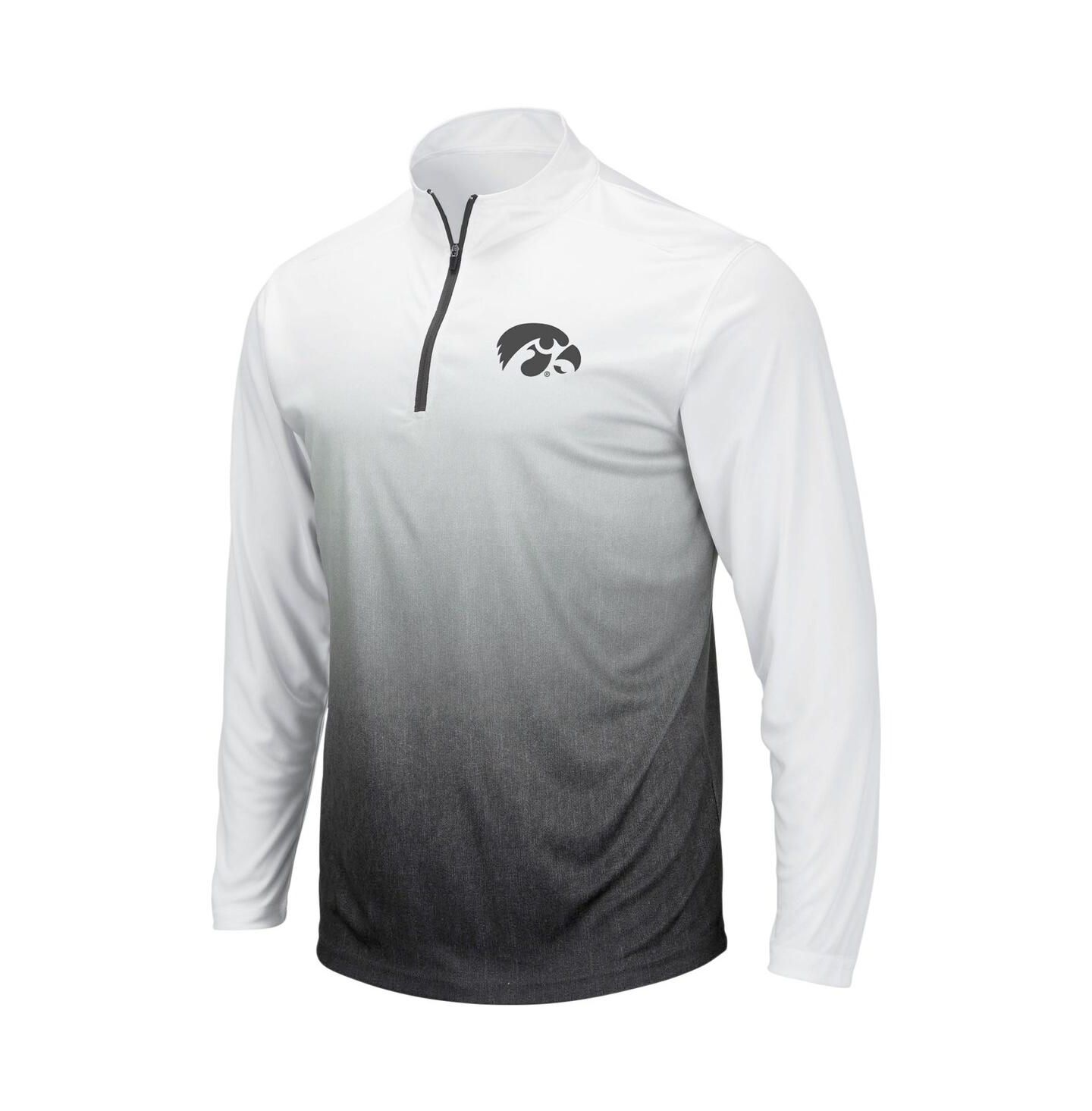 Мужская куртка Colosseum Gray Iowa Hawkeyes Magic Team Logo Quarter-Zip — фото 3