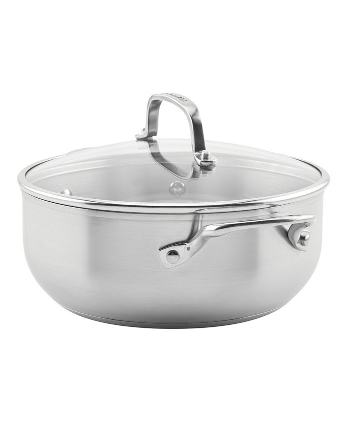 KitchenAid 3Ply Base Stainless Steel 4 Quart Induction Casserole with