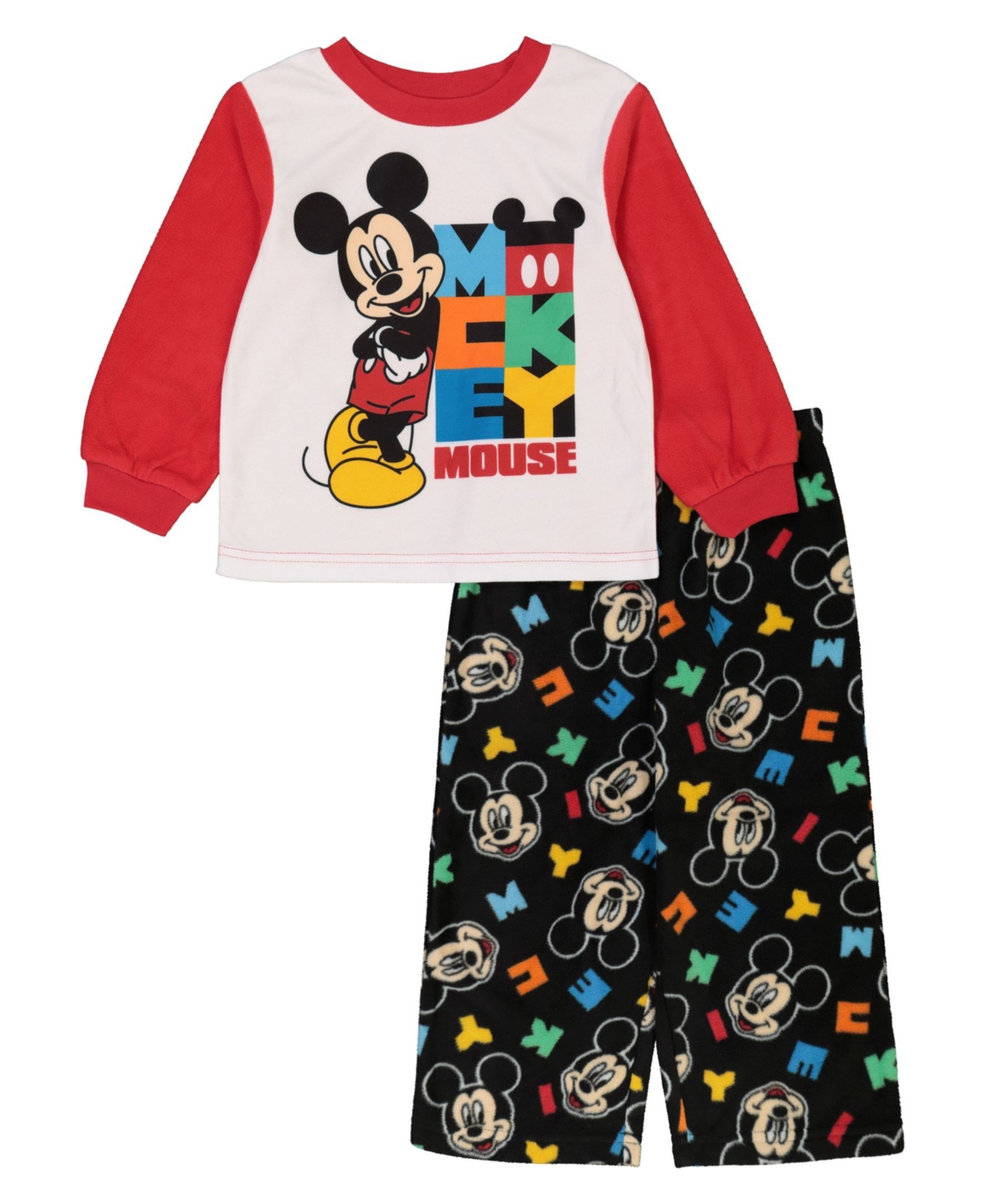 Mickey Mouse Babies' Toddler Boys  Pajamas, 2 Piece Set In Assorted