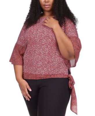 michael kors plus size tops macy's