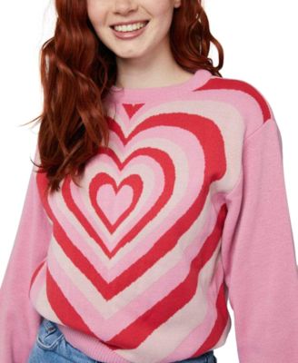 Macy's heart sweater hotsell