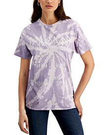 Juniors' Tie-Dyed Def Leppard Graphic T-Shirt