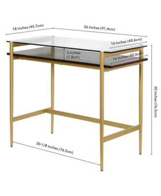 Eaton 36" Mid-Century Modern Desk with Shelf