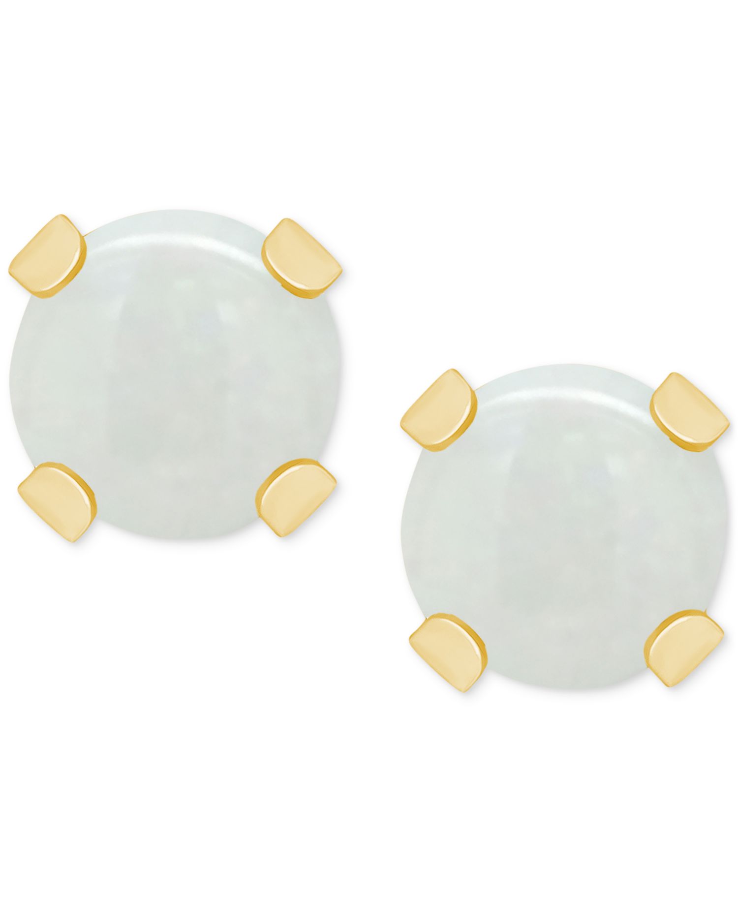 Rhodolite Garnet Stud Earrings (1/4 ct. t.w.) in 14k White or Yellow Gold (Also in Citrine, Sky Blue Topaz, Peridot & Opal)