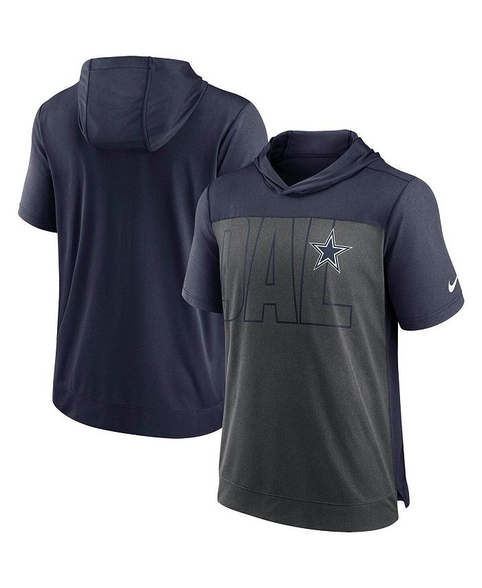 Men's Nike Navy Dallas Cowboys Fan Gear Wordmark Performance Pullover Hoodie