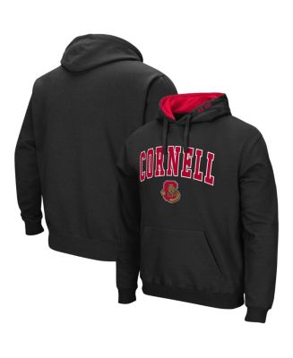 Colosseum Men's Black Cornell Big Red Arch and Logo Pullover Hoodie ...