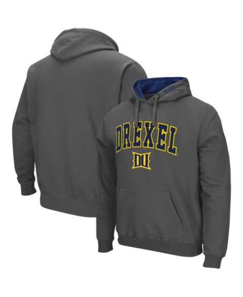 Мужское худи Colosseum Drexel Dragons Arch and Logo Pullover, цвет: Угольный
