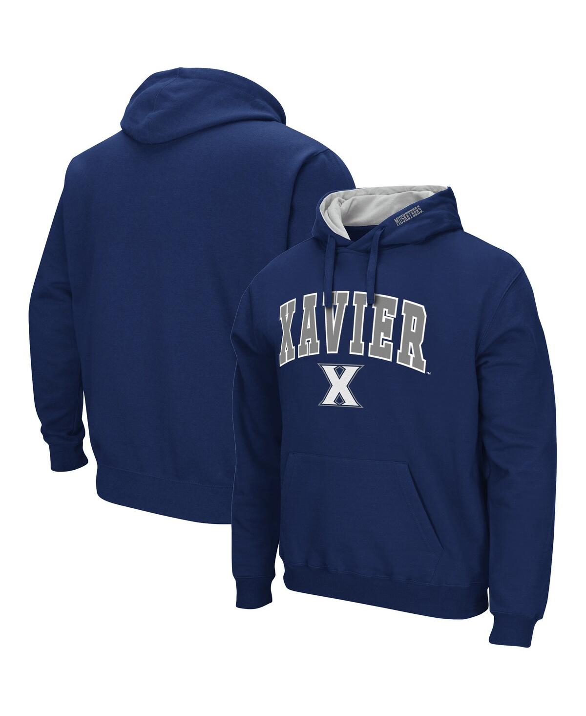 Colosseum Navy Xavier Musketeers Arch And Logo Pullover Hoodie In Navy