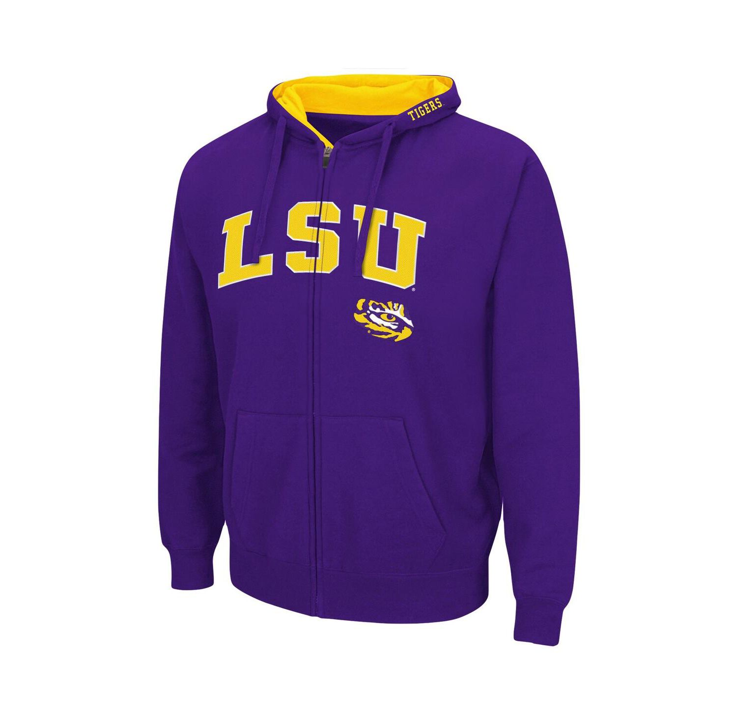 Men's LSU Tigers Arch Logo 3.0 Full-Zip Hoodie