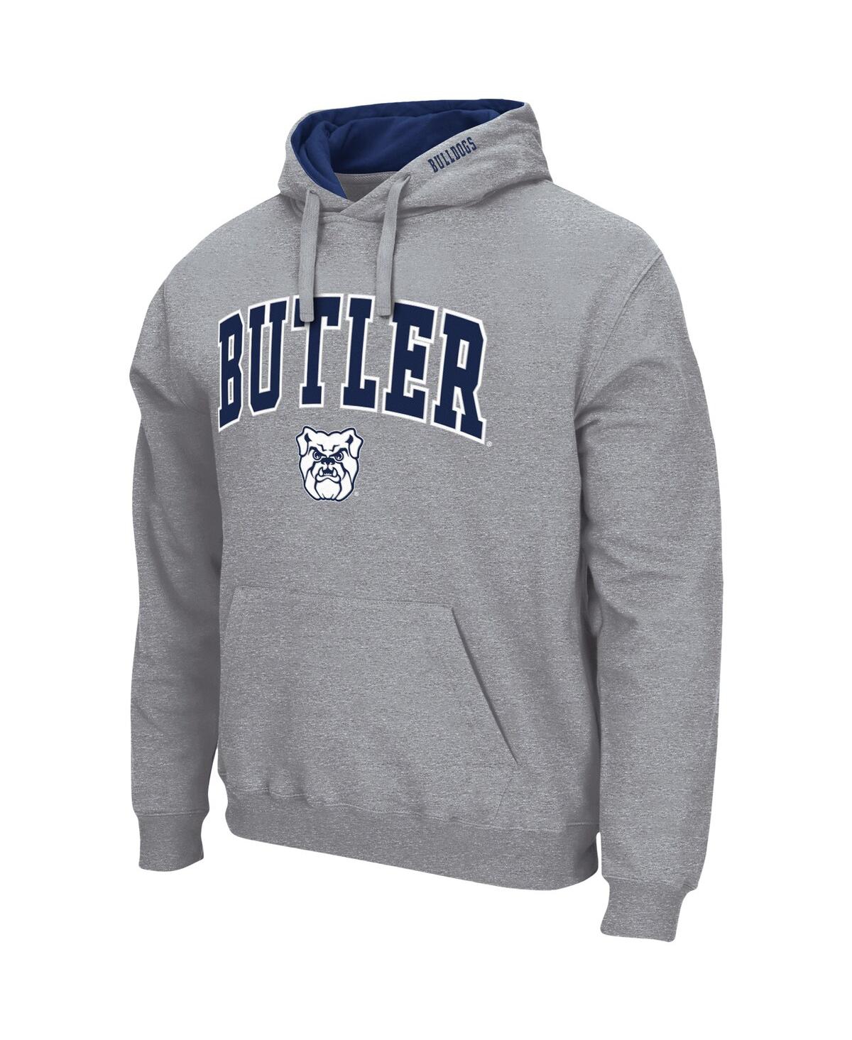 Colosseum Men's Butler Bulldogs Arch Logo 3.0 Pullover Hoodie In Heathered Gray