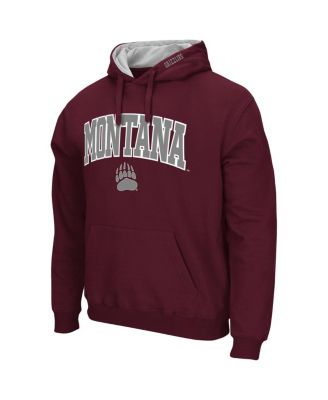 Men's Montana Grizzlies Arch and Logo Pullover Hoodie