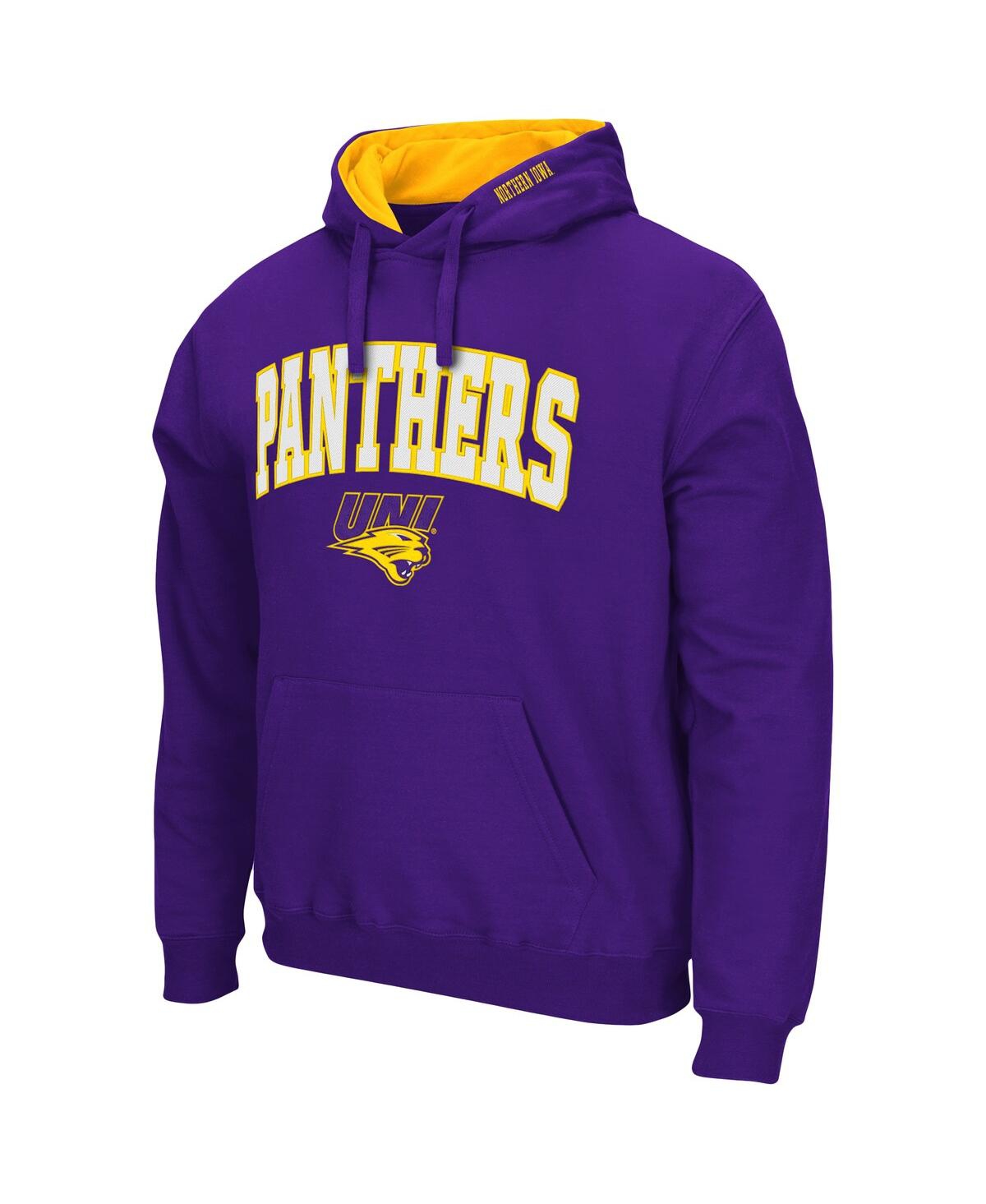 Shop Colosseum Men's Purple Northern Iowa Panthers Arch And Logo Pullover Hoodie