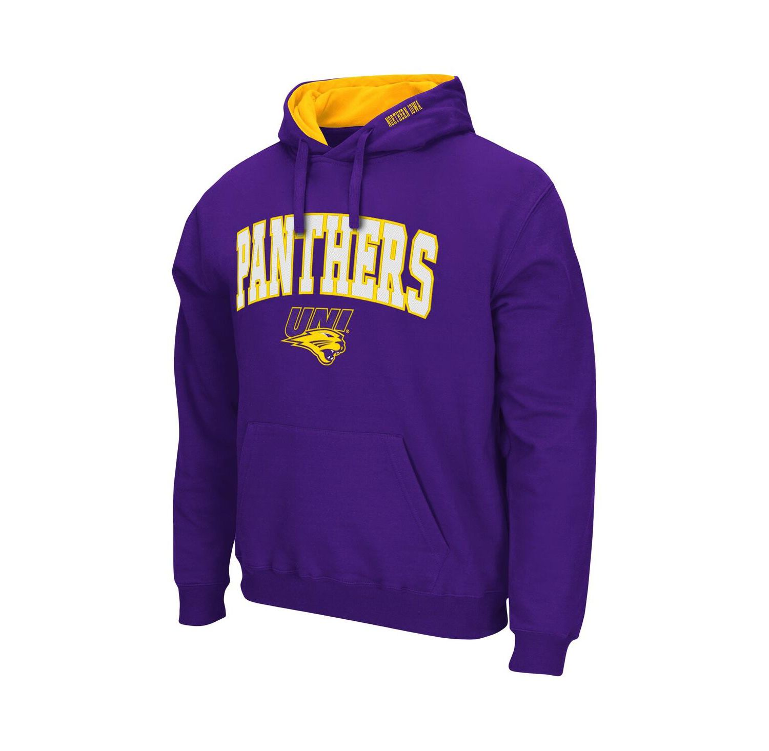 Men's Northern Iowa Panthers Arch and Logo Pullover Hoodie