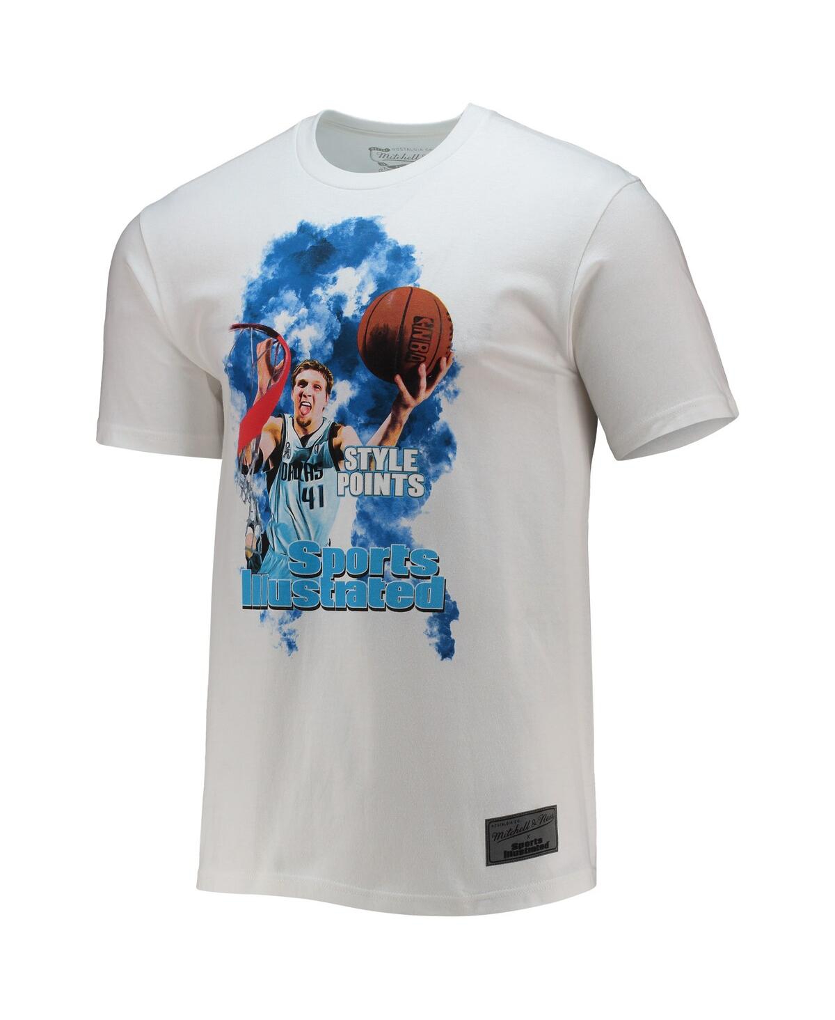 Men's Mitchell and Ness x Sports Illustrated Dirk NowitzkiDallas Mavericks Player T-shirt - White