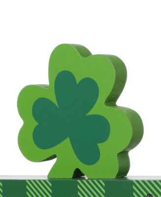 11.5" Lighted St. Patrick's Wooden Block Table Sign