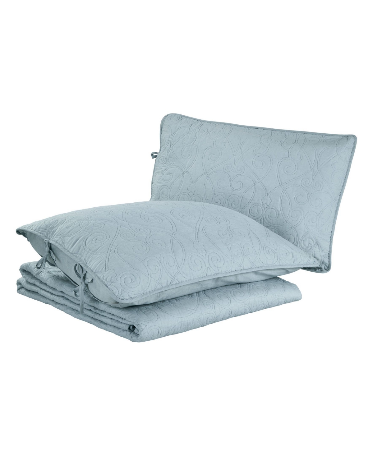 Laura Ashley Felicity Cotton Reversible 3 Piece Quilt Set