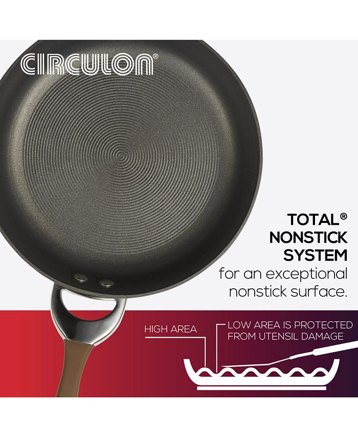 Circulon Symmetry HardAnodized Nonstick Cookware Induction Pots and Pans Set, 3Piece