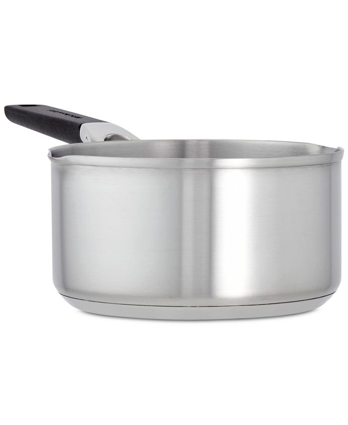 KitchenAid Stainless Steel 1 Quart Induction Sauce Pan with Pour Spouts Macy's