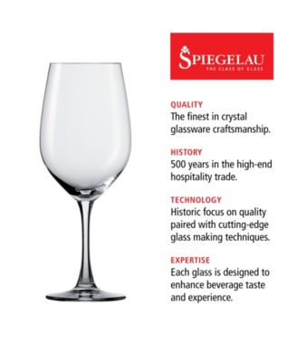 Wine Lovers Bordeaux Wine Glasses, Set of 4, 20.5 Oz