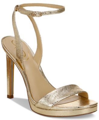 macy's gold high heels