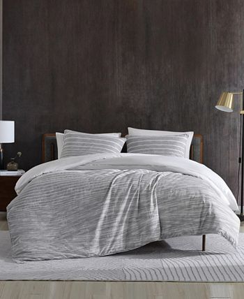 Kenneth Cole New York Abstract Stripe Comforter Set, Full/Queen - Macy's