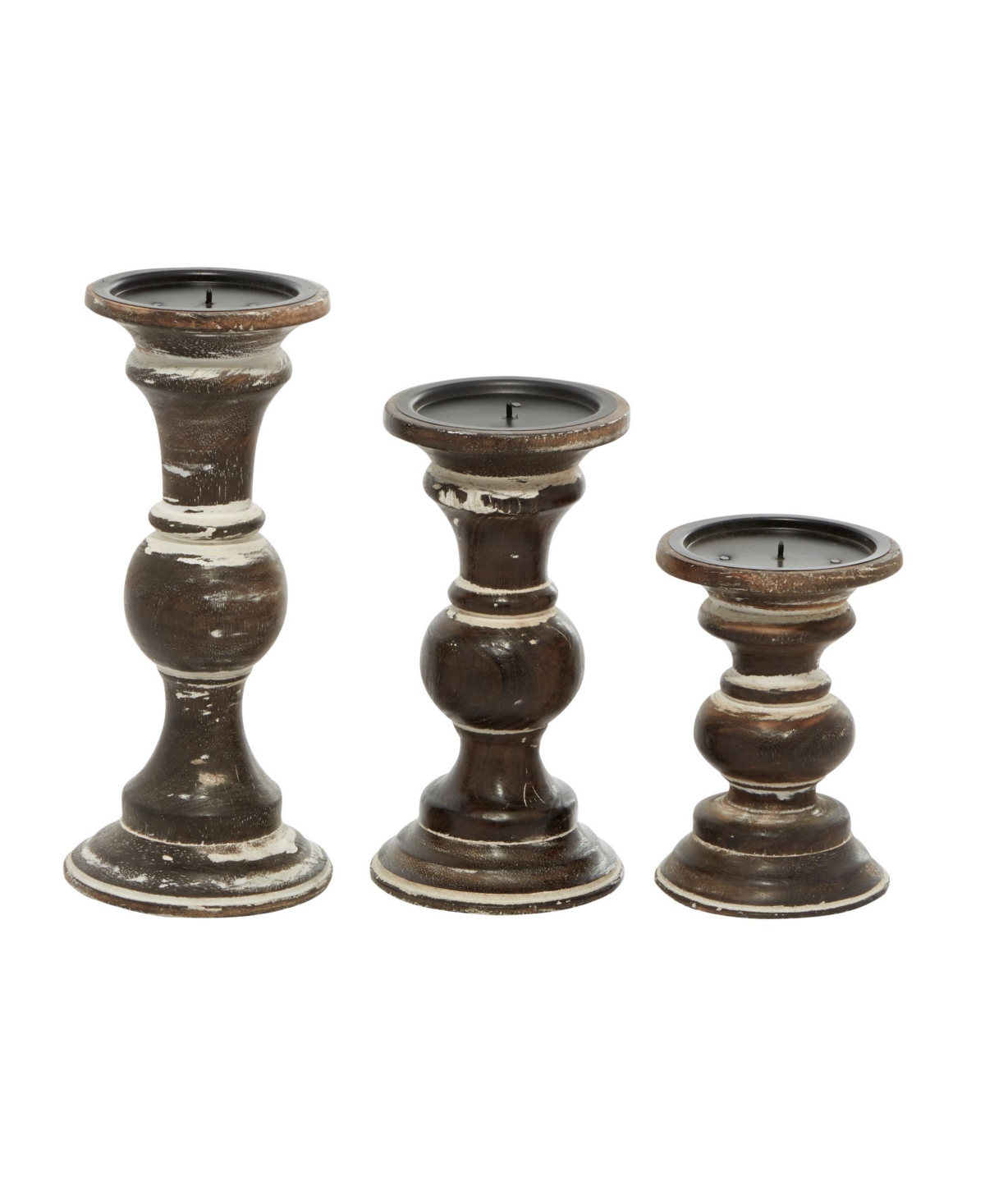 Country Cottage Candle Holder, Set of 3