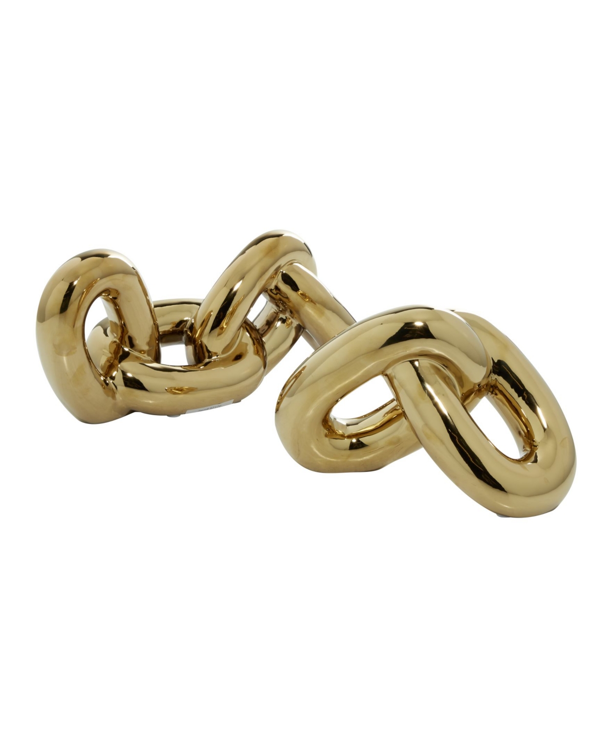 Cosmoliving Glam Sculpture, Set Of 2 In Gold-tone
