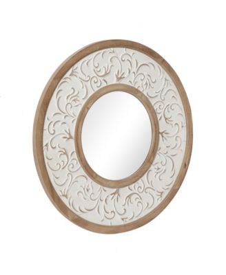 Farmhouse Wood Wall Mirror, 32" x 32"